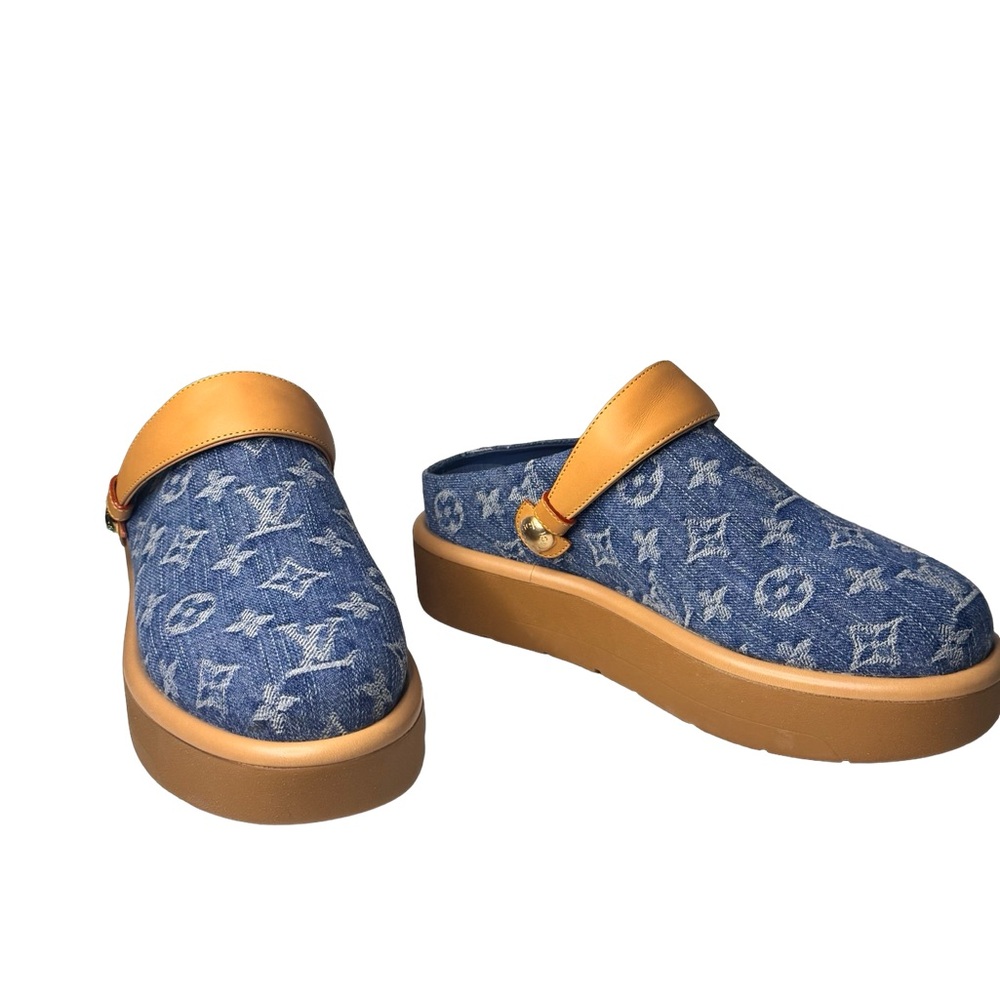 Louis Vuitton Aspen Denim Remix Clog EUC - Picture 4 of 11
